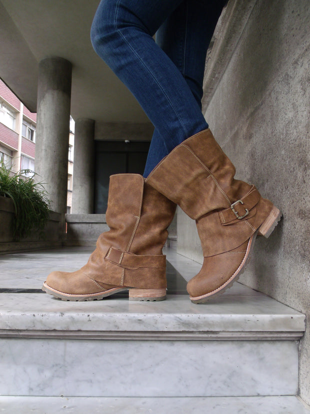 Bootie Madrid Camel